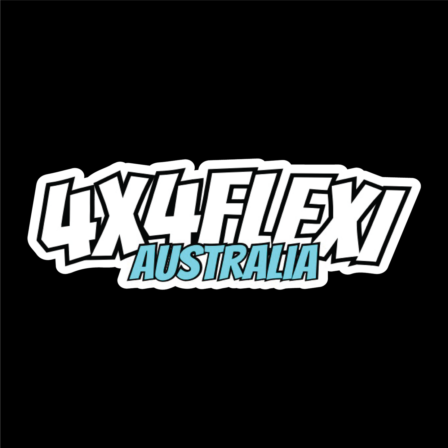 2 PACK - 4X4FLEXI STICKER - BLUE