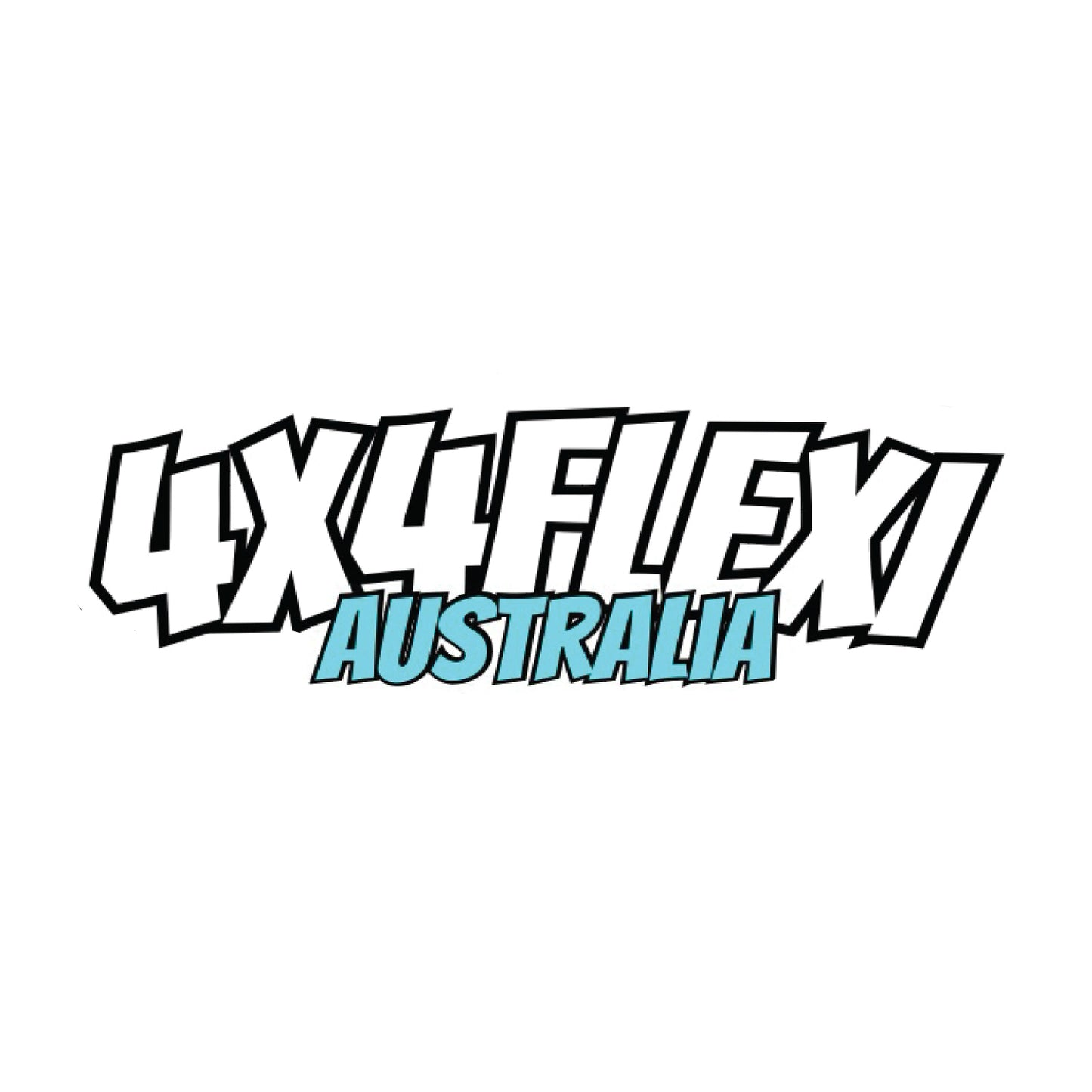2 PACK - 4X4FLEXI STICKER - BLUE